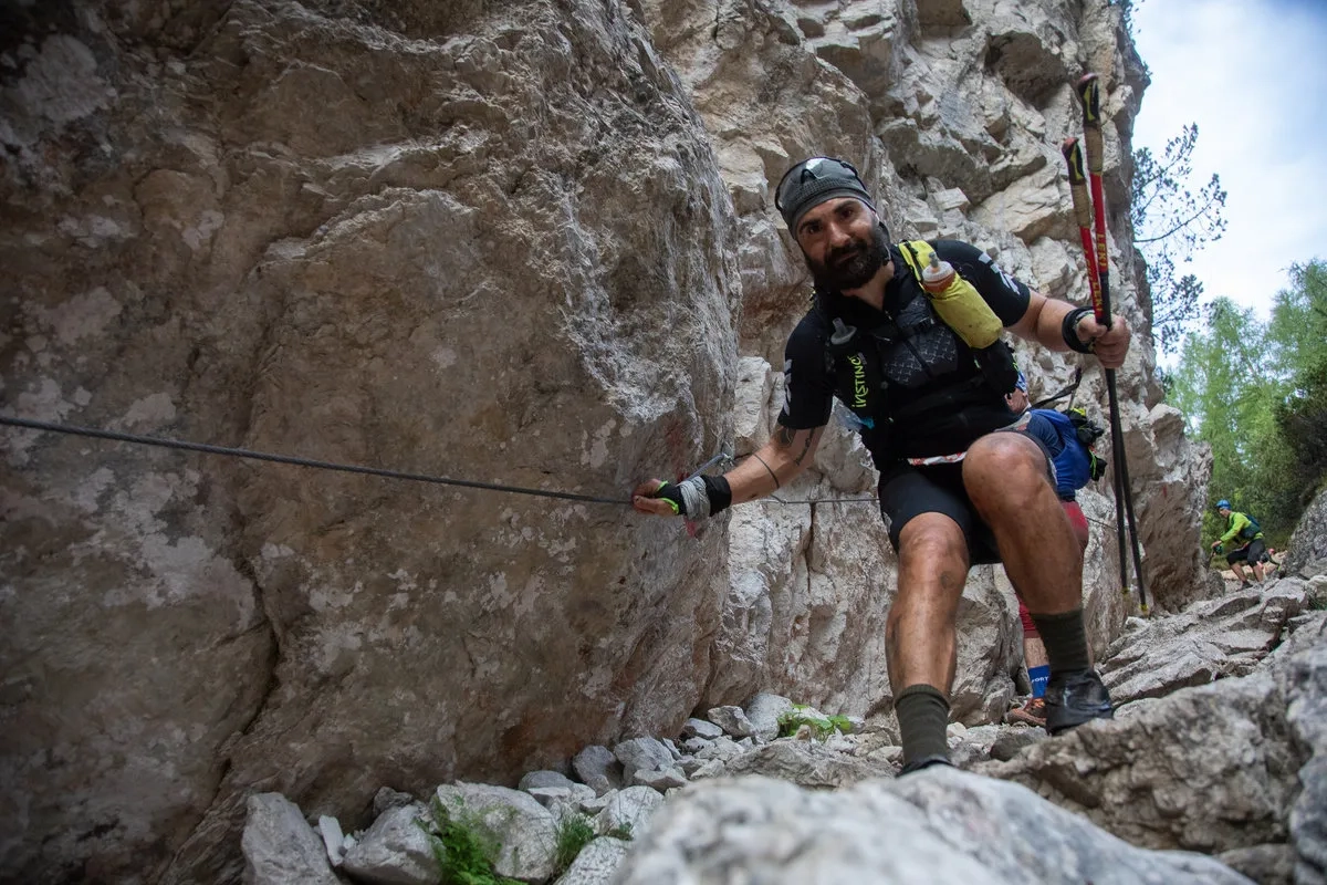 Der Dolomiti Extreme Trail 2026 boomt gewaltig Ein Teilnehmer beim DXt
